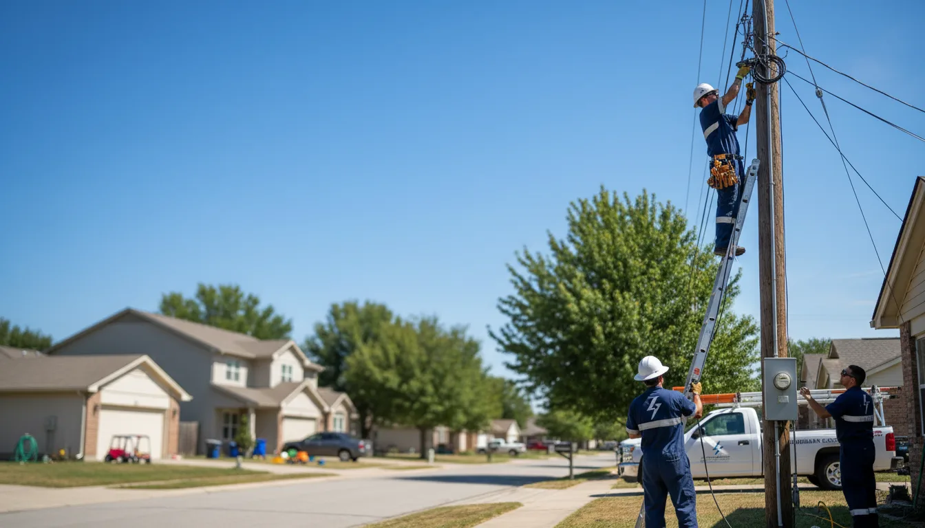 Residential electrician providing installation services in Leon, KS